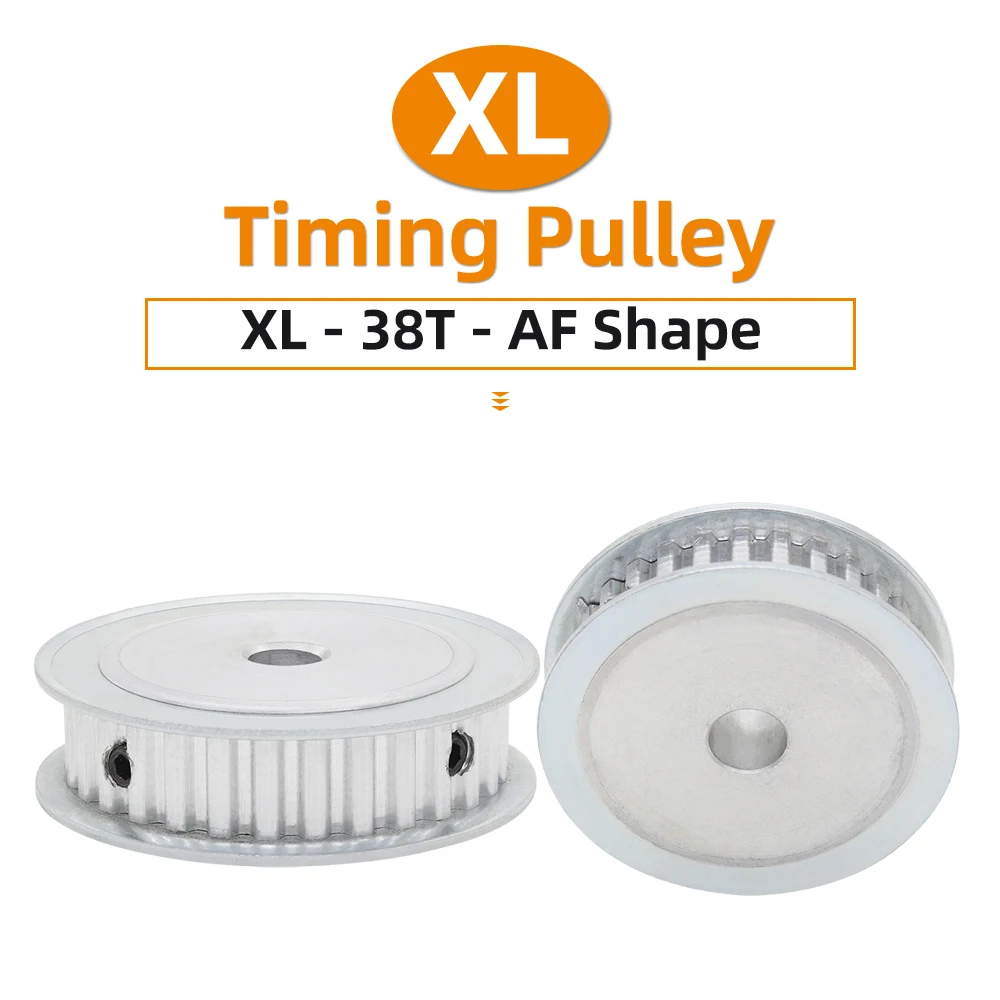 XL-38T Pulley Wheel Pitch 5.08mm Bore 8-15 mm Alloy Belt Pulley AF Shape Match With Width 10/15 mm XL Timing Belt 38Teeth