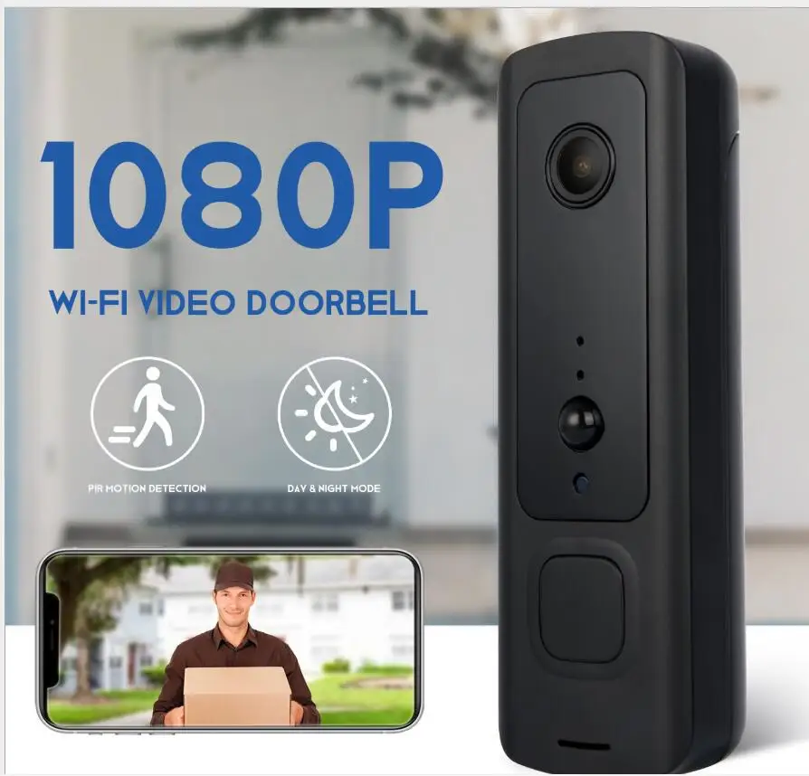 

FLS-27 HD1080P WiFi Smart Visual Doorbell Wireless Surveillance Camera PIR Motion Detection Night Vision