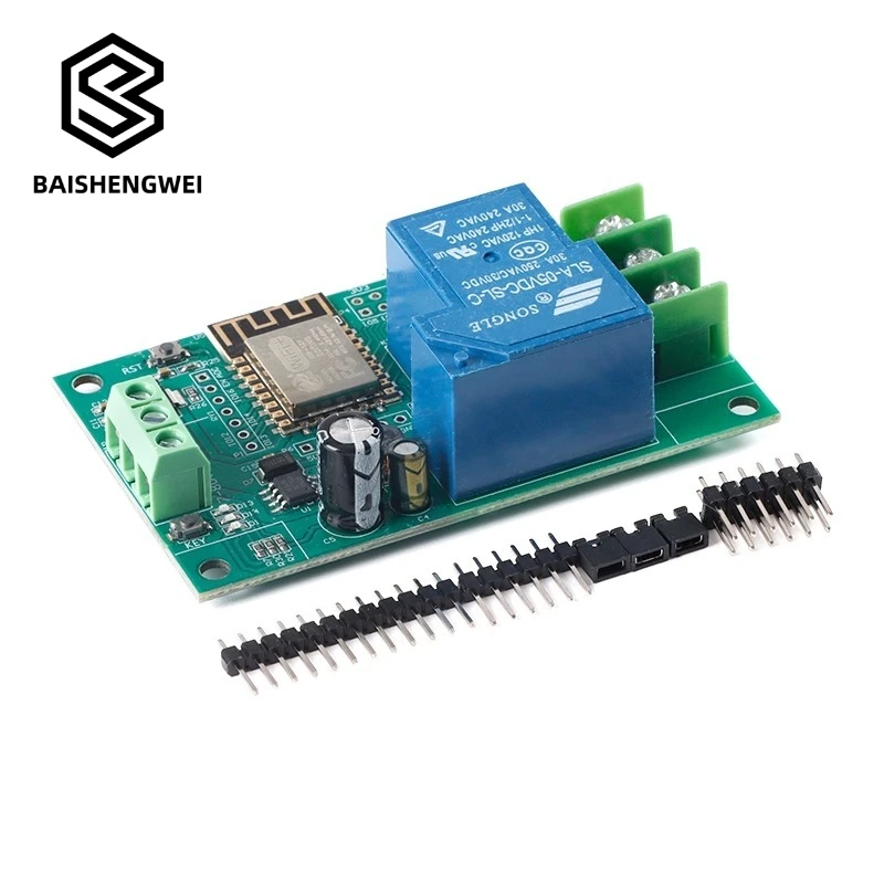 ESP8266WIFI Одноканальный релейный модуль 30А Плата разработки ESP-12F Вторичная разработка DC7-80/5V