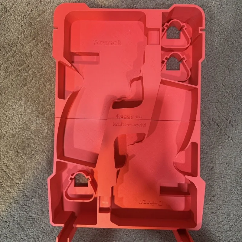 Toolbox Lined Tray for MILWAVKEE 8435 Toolbox M12 FID2 + 2563 Impact Wrench Lining DIY Modification Accessories 3D Printing Part