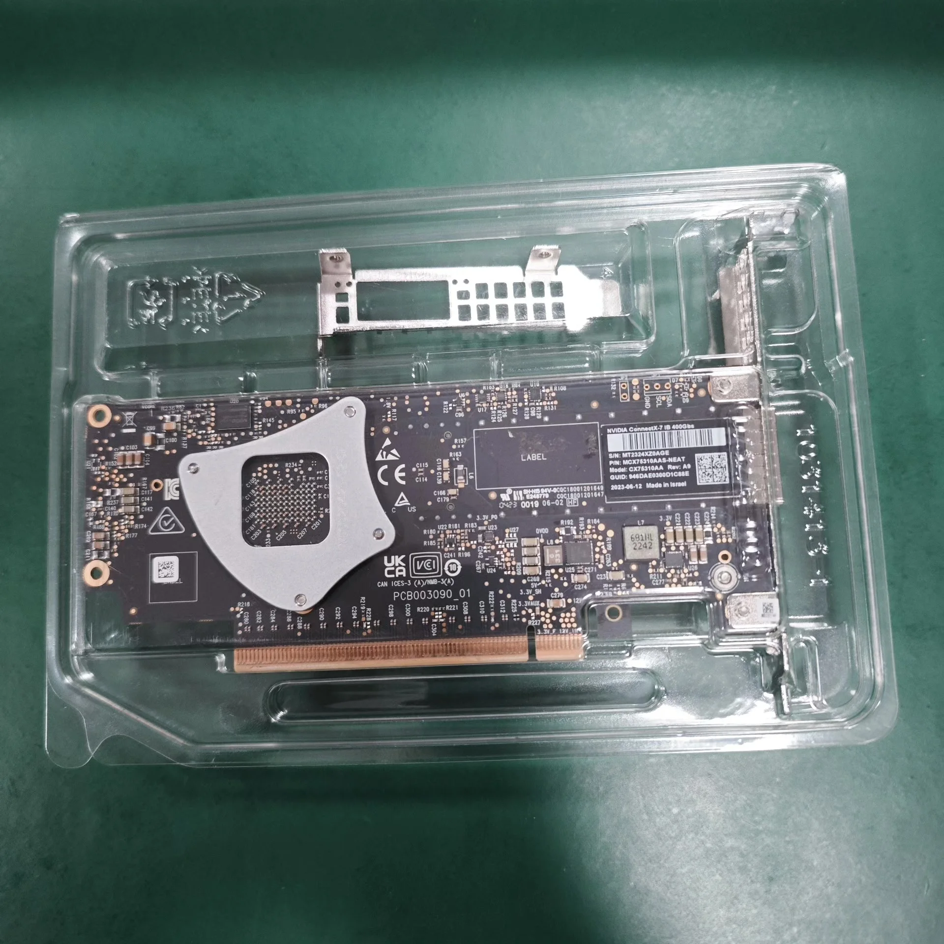 2026 new MCX75310AAS-NEAT 400G IB card, NDR single port network interface card