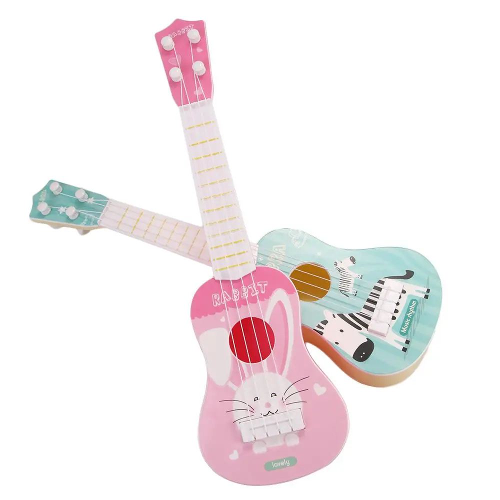 Instrumento educativo, regalo, patrón de animales de dibujos animados, Mini juguete, instrumento Musical, juguetes Montessori, guitarra para niños, juguetes educativos