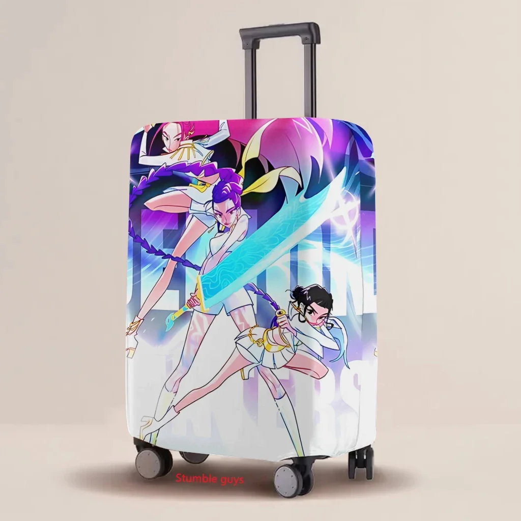 Pokrowiec na walizkę z motywem Kpop Demon Hunters, odporny na zużycie, elastyczny, modny, ochronny, akcesoria podróżne ​