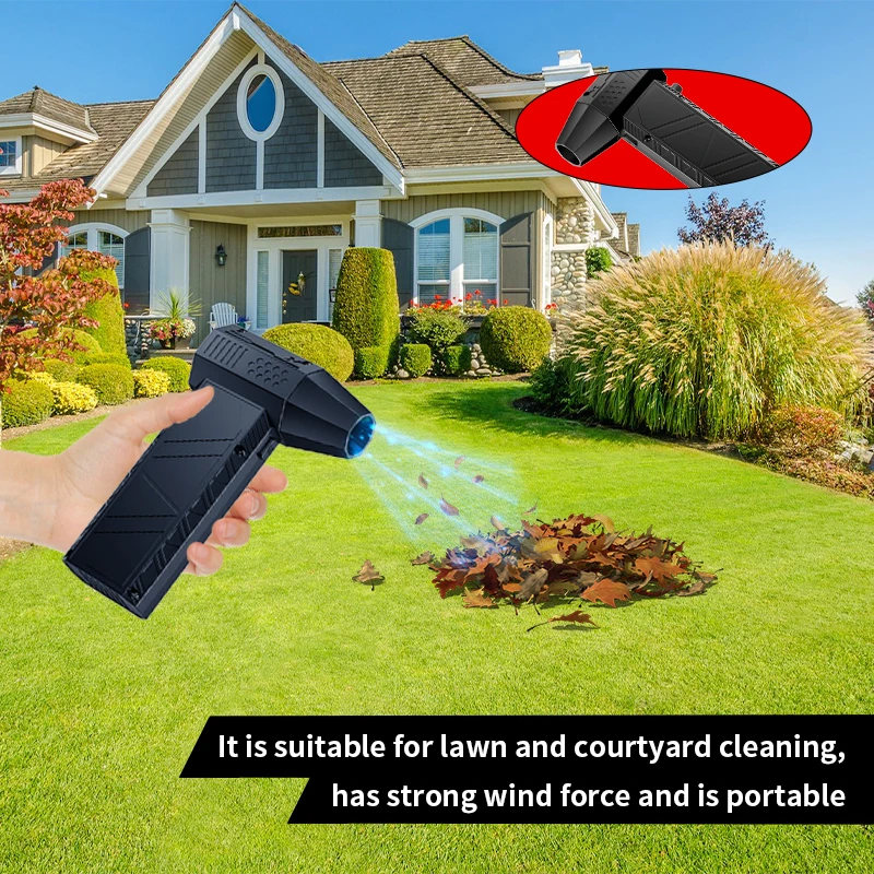 Мини-турбореактивный вентилятор, 130000 об/мин, электрическая воздушная тряпка, регулируемая скорость ветра, турбо-сильный вентилятор, перезаряжаемый с подсветкой для чистки автомобиля