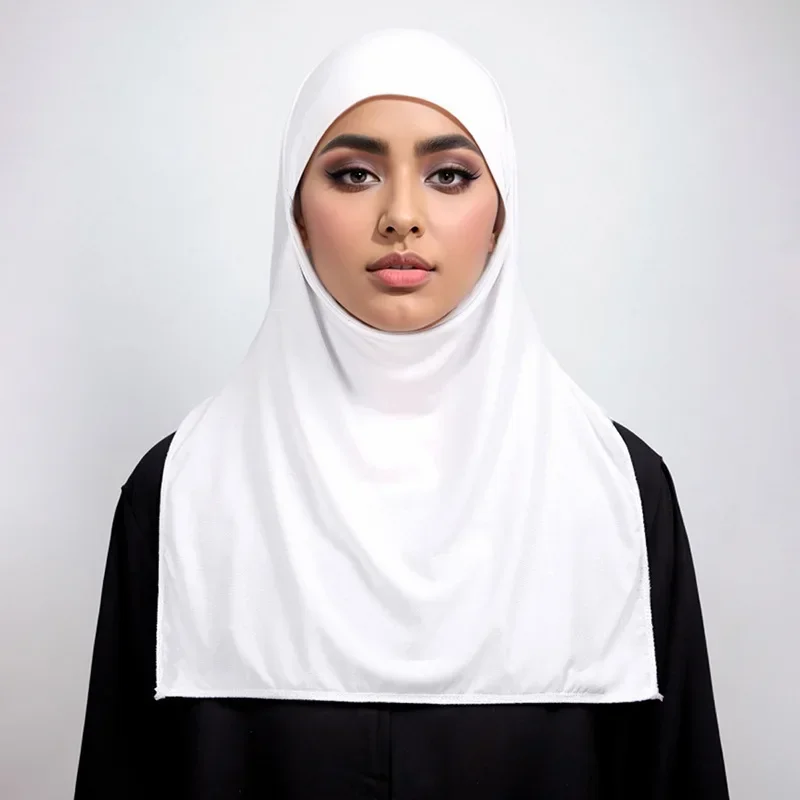 One Piece Amira Musulmano Hijab Donne Foulard Islamico Turbante Velo Testa Avvolgere Scialli Cappello Ramadan Eid Copricapi Sciarpa Istantanea Cap Nuovo