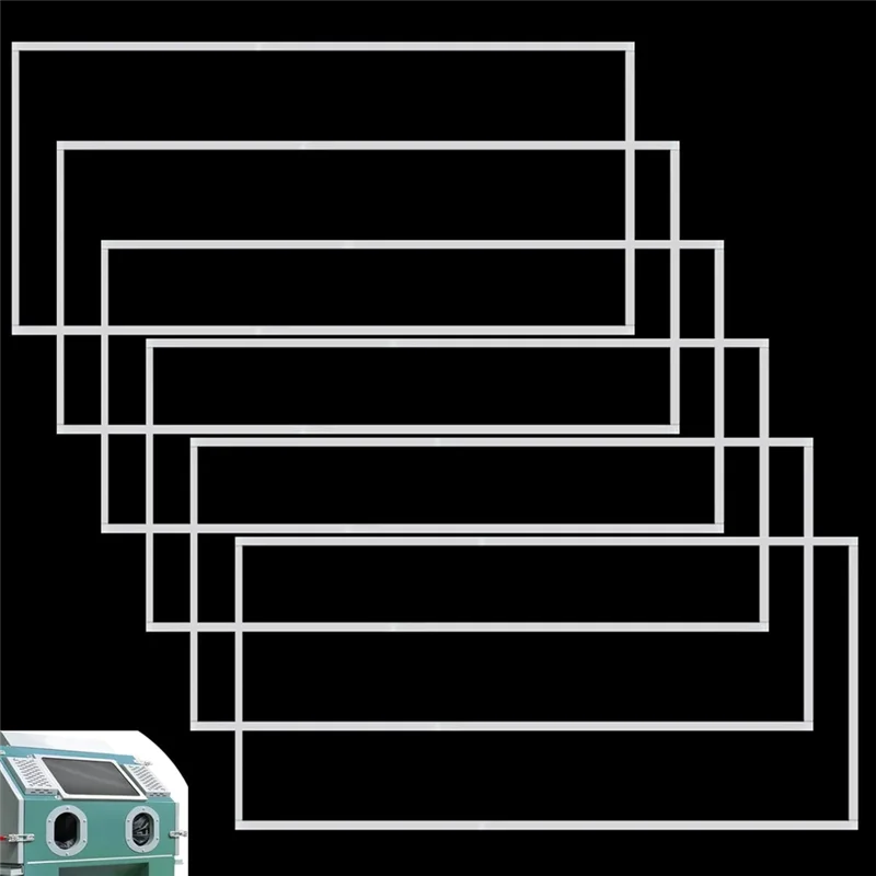 FYBL-Protezione per lenti per sabbiatura, confezione da 6, per copri lenti per armadietti per sabbiatura abrasivo, per 23 x 11 pollici, per armadi per sabbiatura abrasivi