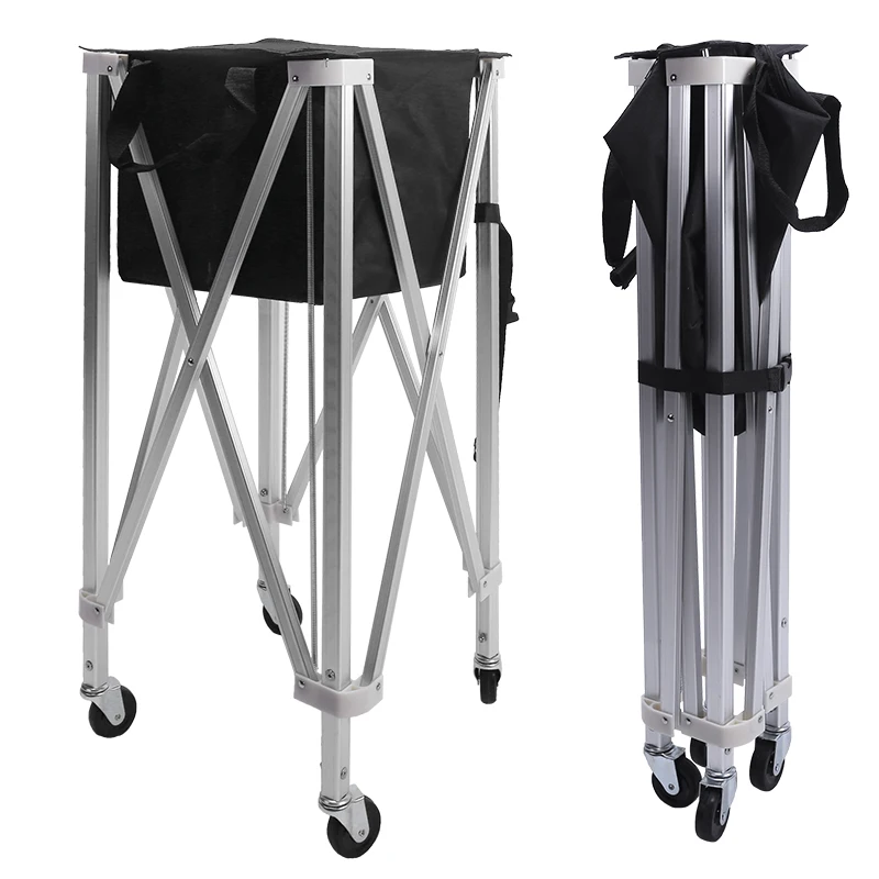 

Cart Mobile Portable Tennis Cart Training Frame Pick Up Ball Basket Storage Basket Coach Cart Pick Up Ball Artifact