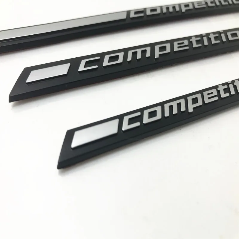 

3D ABS Black COMPETITION Bar Underlined Emblem for BMW 3 5 7 Series Thunder Edition M1 M2 M3 M4 M5 M6 X5M X6M Car Trunk Emblem