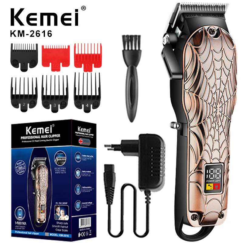 

Kemei Electric Hair Trimmers Man Hair Clipper Professional Hair Cutting Machine Beard Trimmer Adjustable Haircut Machine Clipper