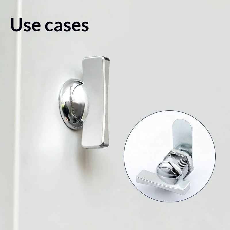 One Word Handle Tongue Lock With Knob Switch Cabinet Door Lock Distribution Cabinet Electrical Box Yacht Equipment Cylindri Lock
