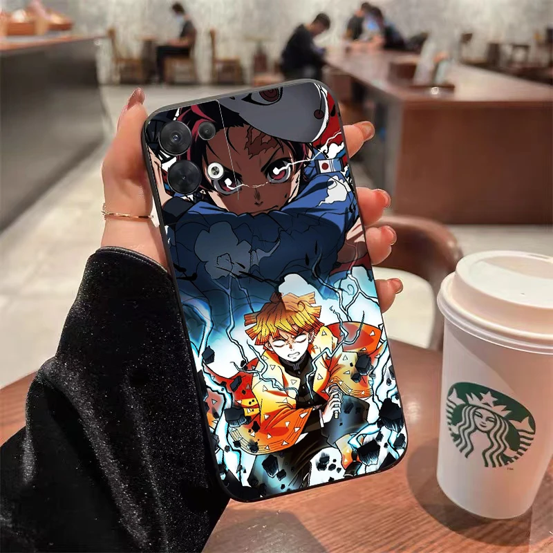 Demon Slayer Kamado Phone Case For OPPO Find X6 X5 X3 X2 Pro Lite Neo OPPO Reno 8 7 Lite Pro 8T 8Z 7Z 5G Funda Carcasa