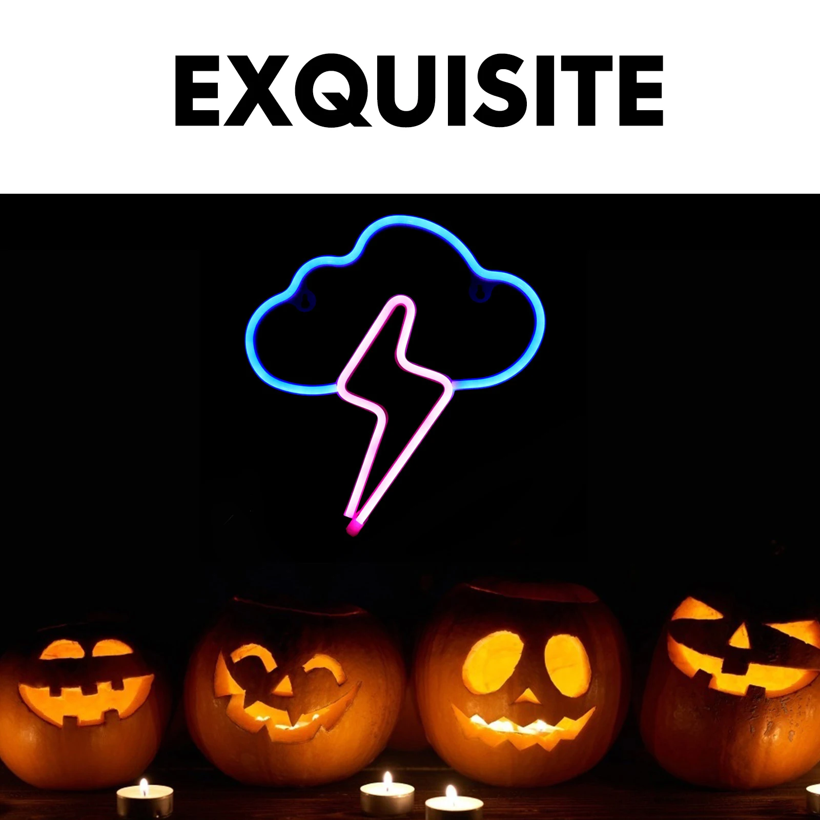

LED Neon Light Decor Cloud Shaped Lamp USB Powered Wire PVC Material Wall nament Scene Layout Prop