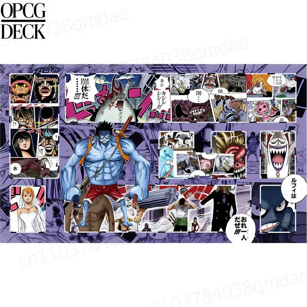 One Piece Opcg Playmat Card Game Playmat Nightmare Luffy Gekko Moria Anime Playmat High-Quality Card Game Mat 60*35Cm