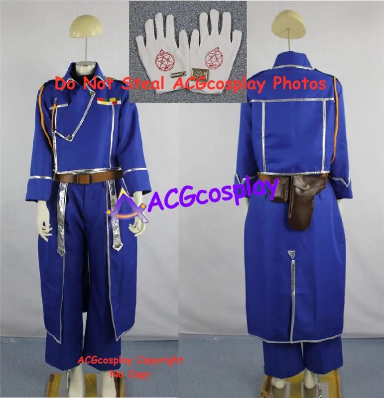 

Fullmetal Alchemist Riza Cosplay Costume acgcosplay include collar pin and small bags