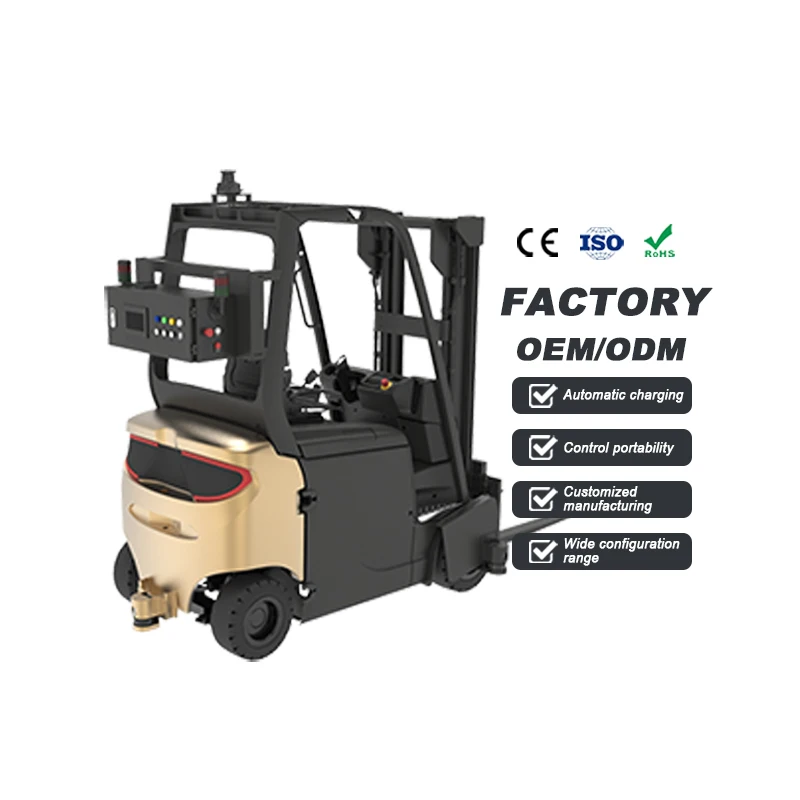 Fabrik 600 kg PayLoad kabelloser mobiler Paletten-AGV-Roboter mit SLAM-QR-Navigation für industrielle, hochautomatische Erkennung