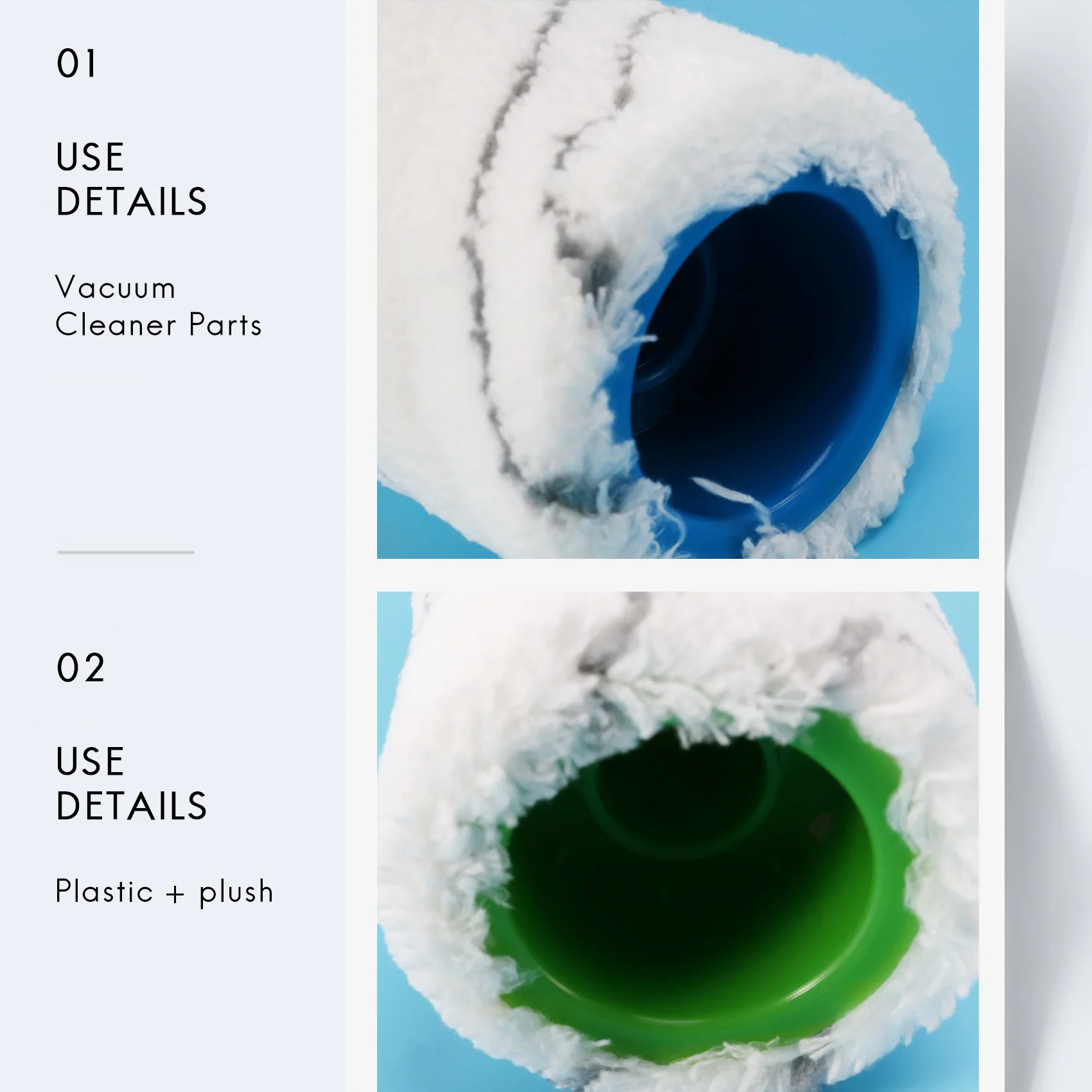 4Pcs Cleaner Roller…