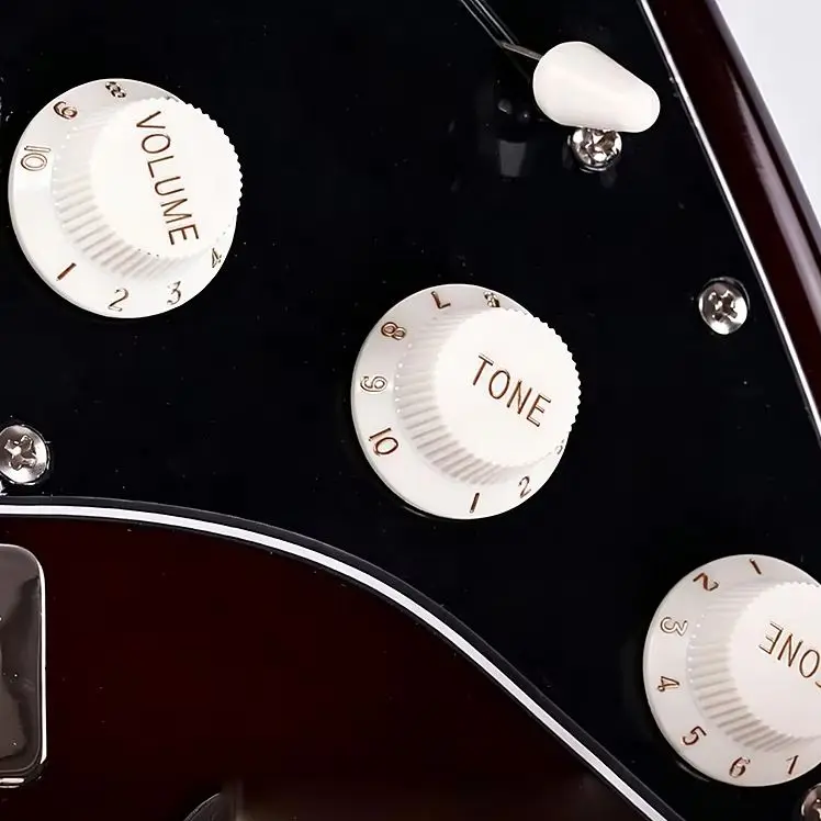 Electric Guitar & Bass Volume Tone Control Knob Cap, Gear Switch Knob Cap, Replacement Accessories for Electric Guitar Bass
