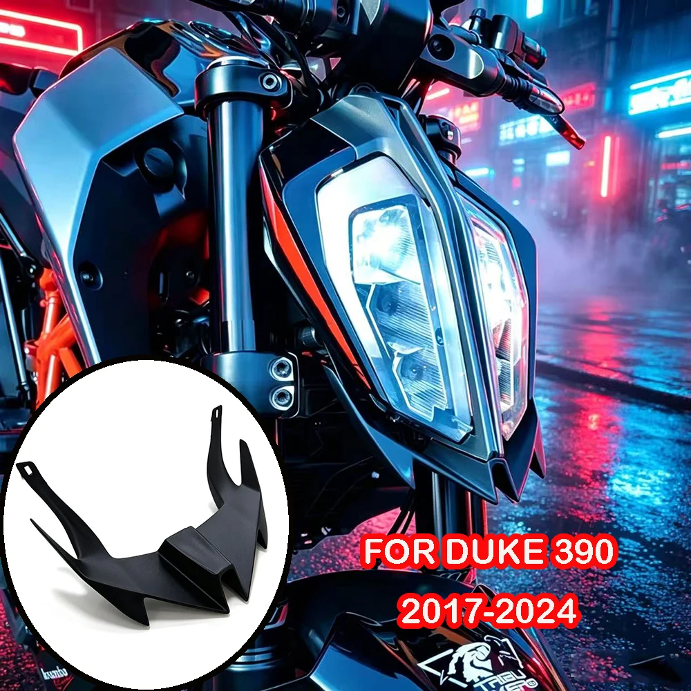 For Duke 390 2017-2024 Front Winglets Headlight Aero Spoilers Air Deflectors Motorcycles Body Kit
