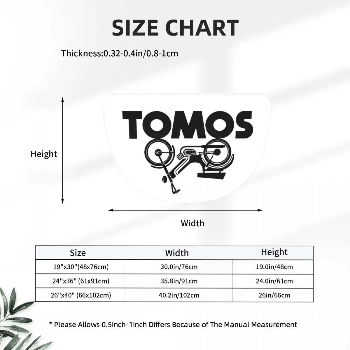 Tomos Moped Soft Flannel Half Round Doormat Non Slip Bathroom Mat Absorbent Floor Carpet for Living Room