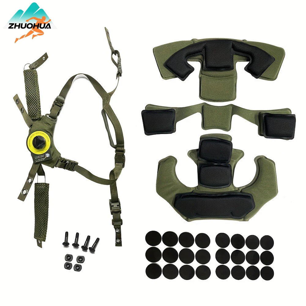 

ZHUOHUA Wendy FAST MICH Helmet Accessory, Adjustable Suspension System with Memory Foam Pad, Gen 1 Comfort Enhancement Kit