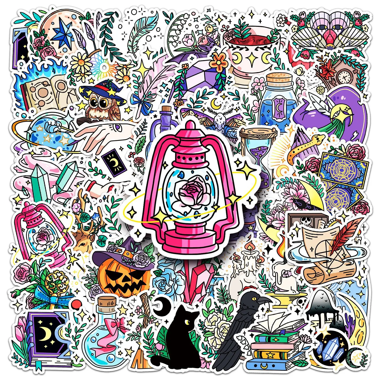 

50/100PCS Creative Magic Graffiti Stickers Cartoon Decoration Phone Cases Water Bottles Luggage Stickers Waterproof