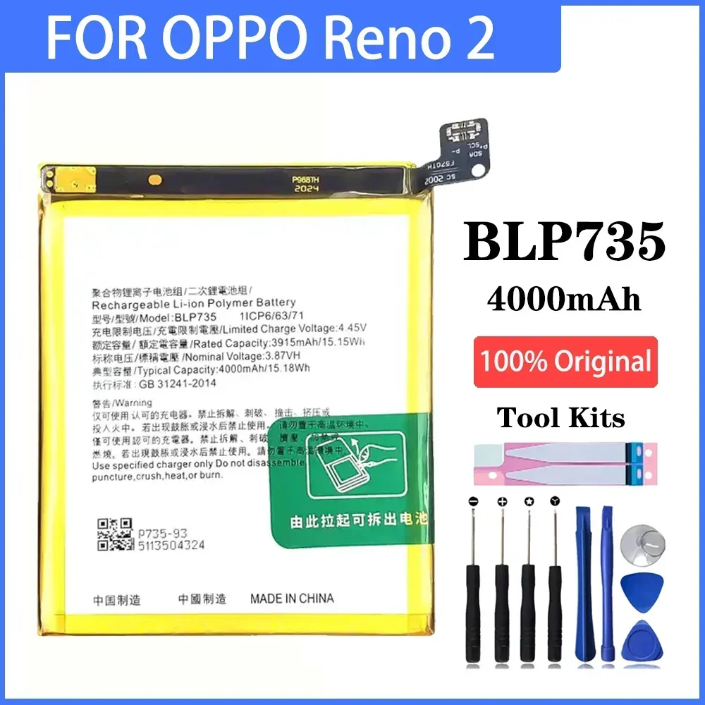 BLP701 BLP717 BLP735 BLP737 BLP755 BLP779 BLP787 Battery For Oppo Reno Reno2 Reno3 3 Reno4 4 SE Reno5 5G F Reno6 6 Z Pro Ace 2