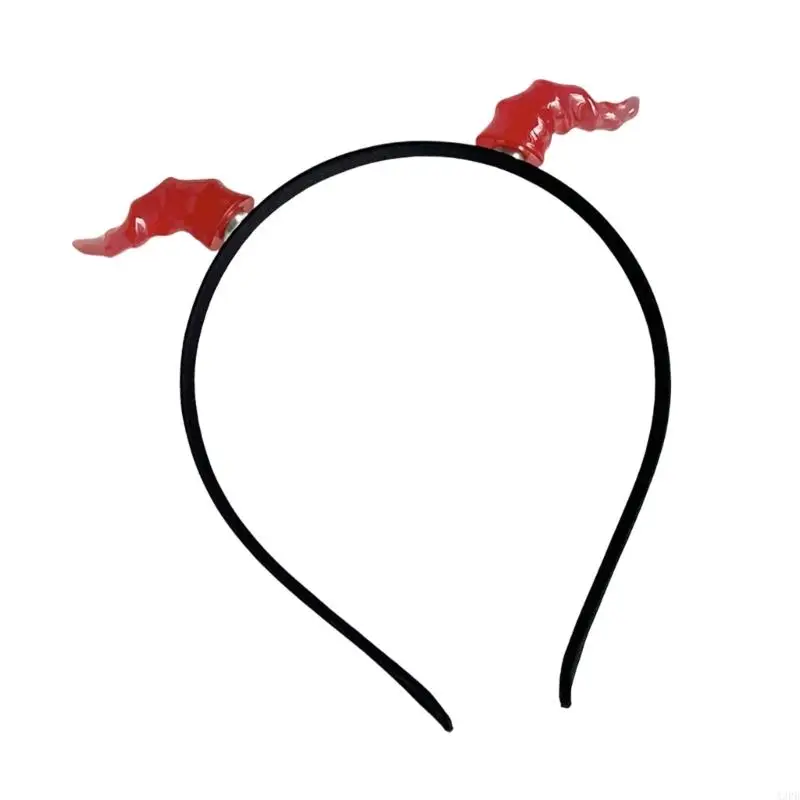 Bandeau en corne diable fait à main pour filles, accessoires Cosplay, cornes bête, mascarades, fête Cosplay