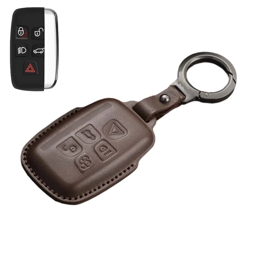 Protective Case Car Key Cover For Land Rover Range Rover Evoque Discovery Sport Velar For Jaguar XE XF E-Pace F-Pace 2011-2026 - view 6