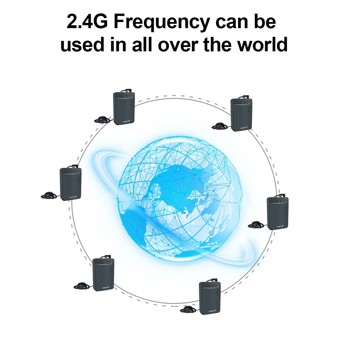 Factory Sale Wireless Audio Guide System/Interpretation System For International Conference And Tour Group 2.4Ghz