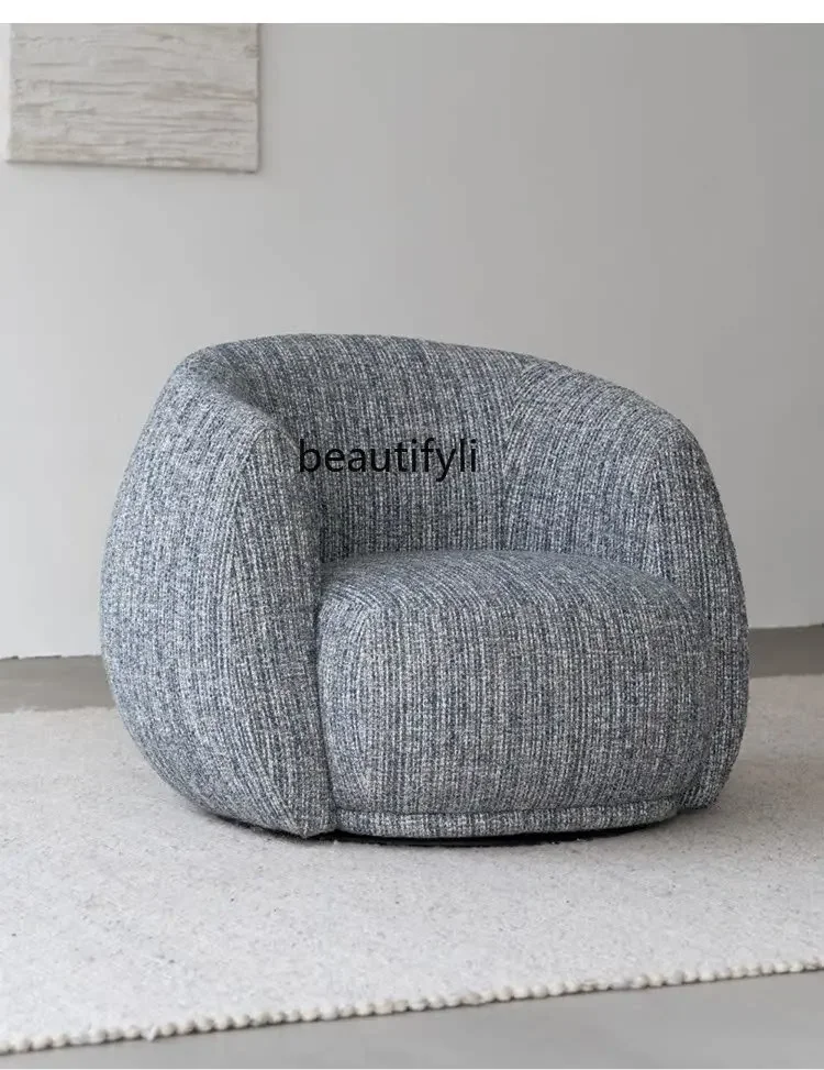 Single casual sofa chair, fabric, sofa, armchair, bedroom, living room