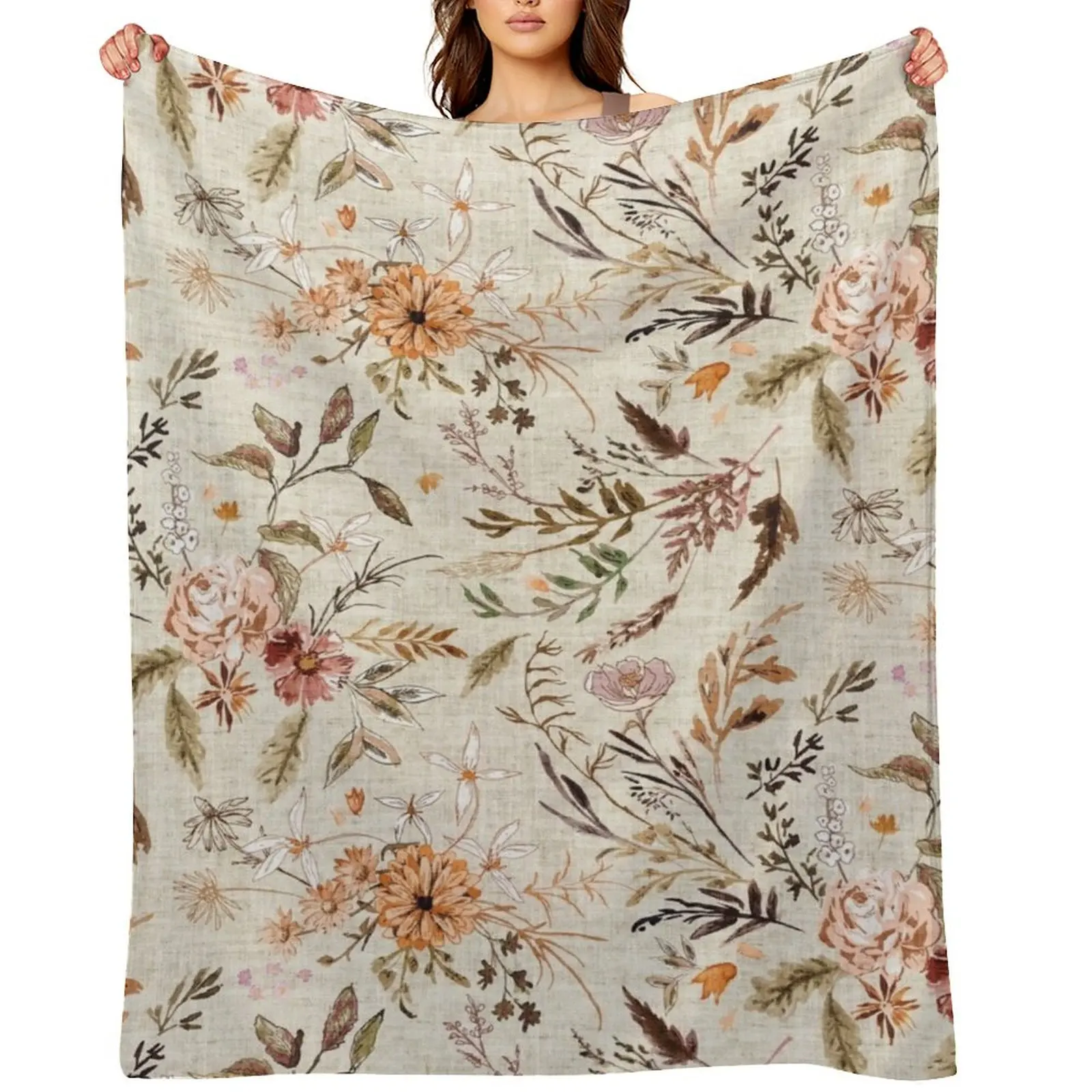 

Delilah (autumn) Throw Blanket Decorative Sofa Fashion Sofas Thin Blankets