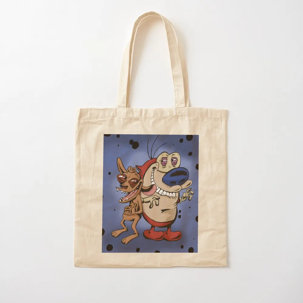 Ren and Stimpy Tote Bag Customizable tote bag shopper bags tote bag custom