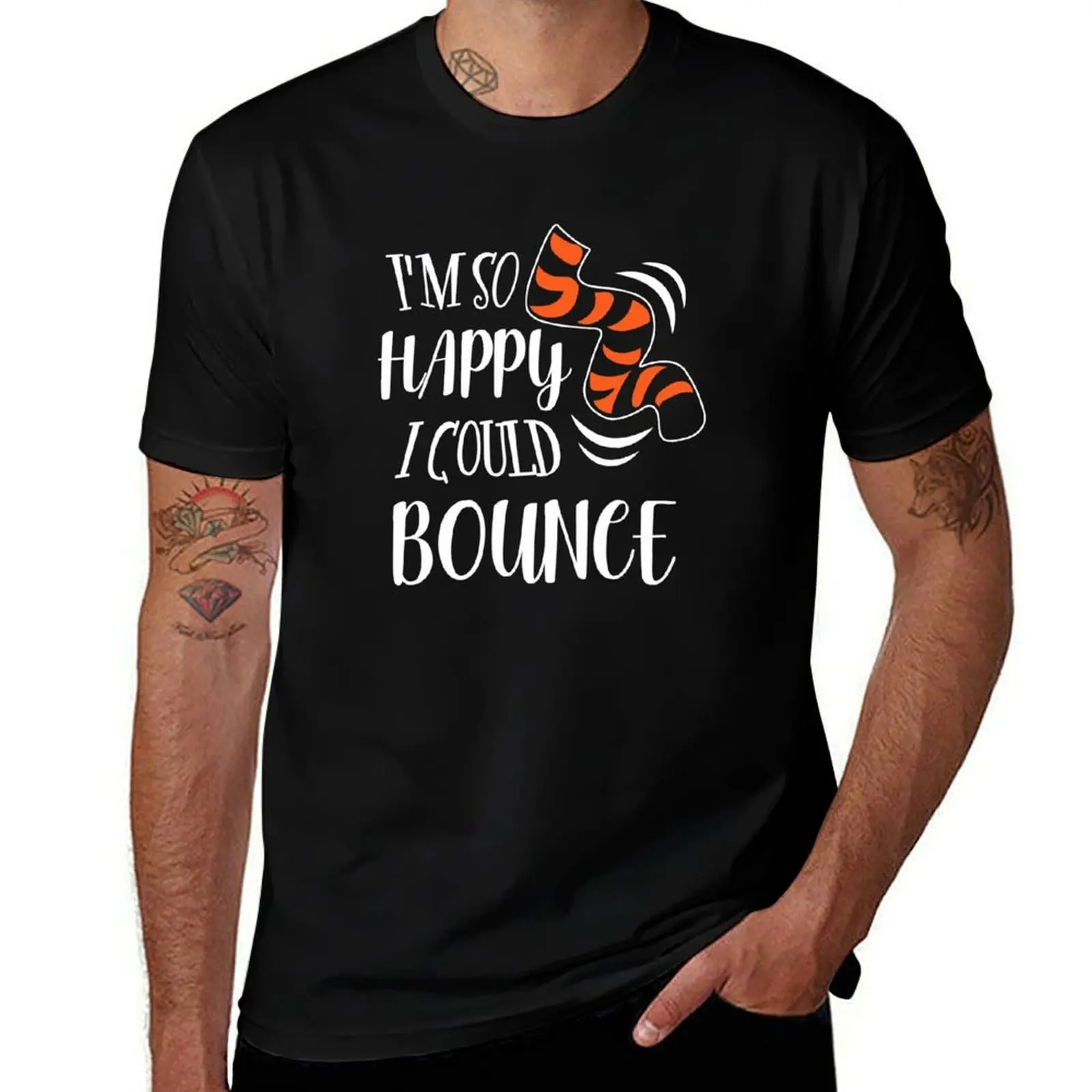 

I'M So Happy I Could Bounce T-Shirt t shirts for man pack cotton man t shirt heavy cotton T-Shirt