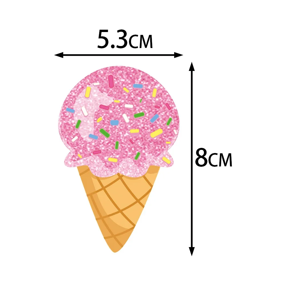 5-saitige Eiscreme-Thema, Papierschnur, Girlande, Baby-Wand, Tür, zum Aufhängen, für Kinder, Mädchen, Geburtstag, Babyparty, Party-Dekoration – Detail 4