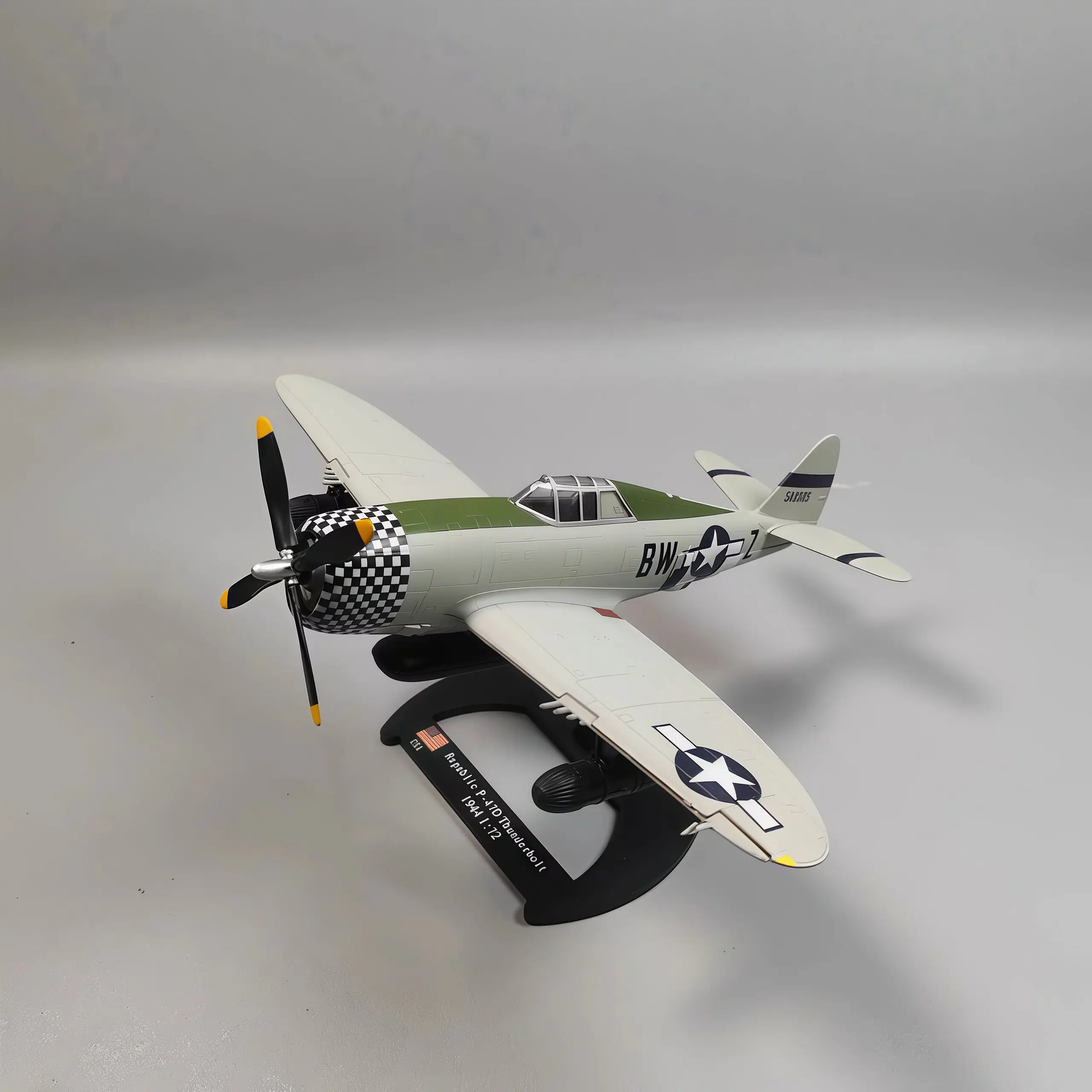 Diecast 1/72 Scale Us Army P-47D Thunderbolt Fighter Alloy Model Simulation Military Ornament Miniature Metal Model Ornament