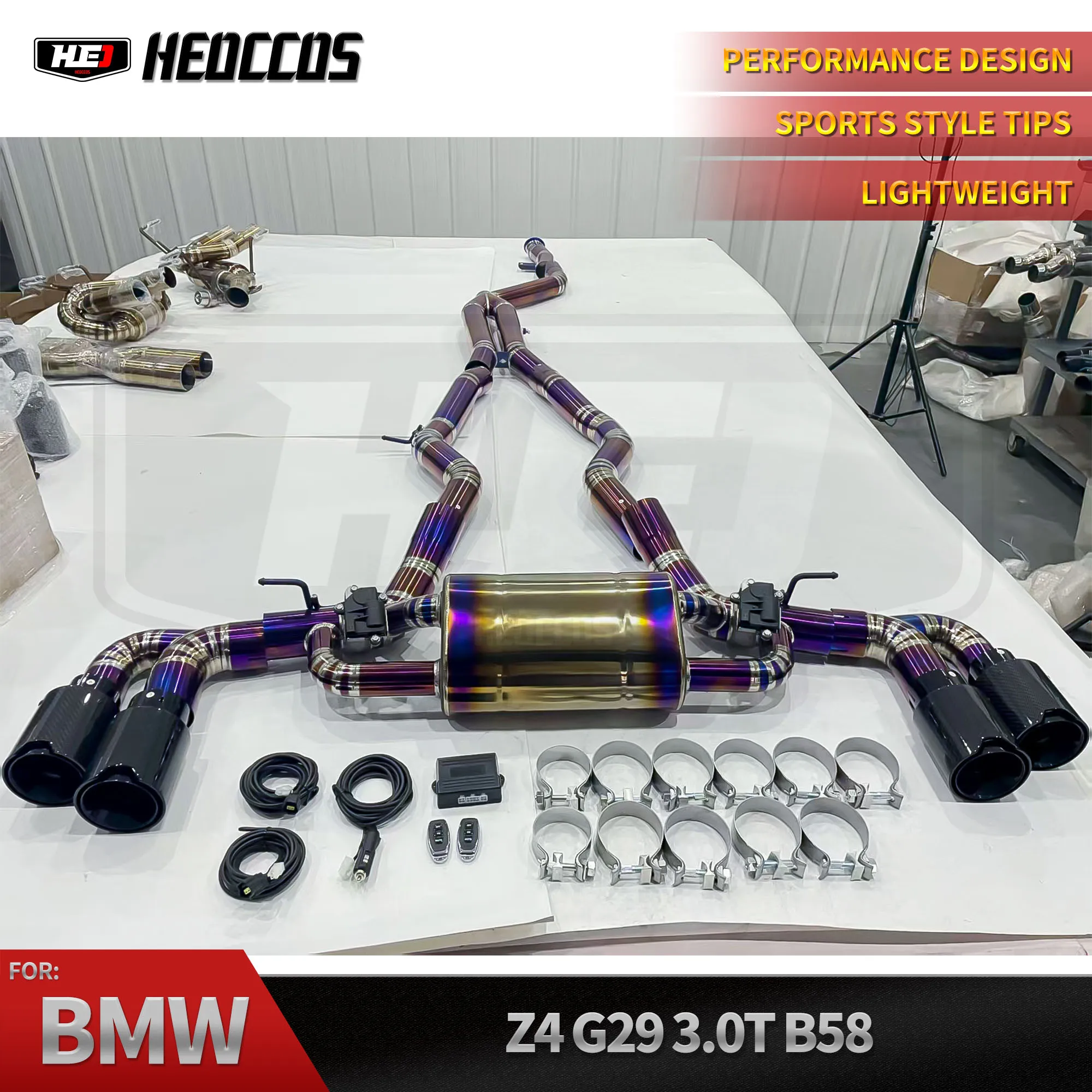 

Высокопроизводительная спортивная титановая выхлопная система HEO для BMW Z4 G29 2019+ Catback глушитель