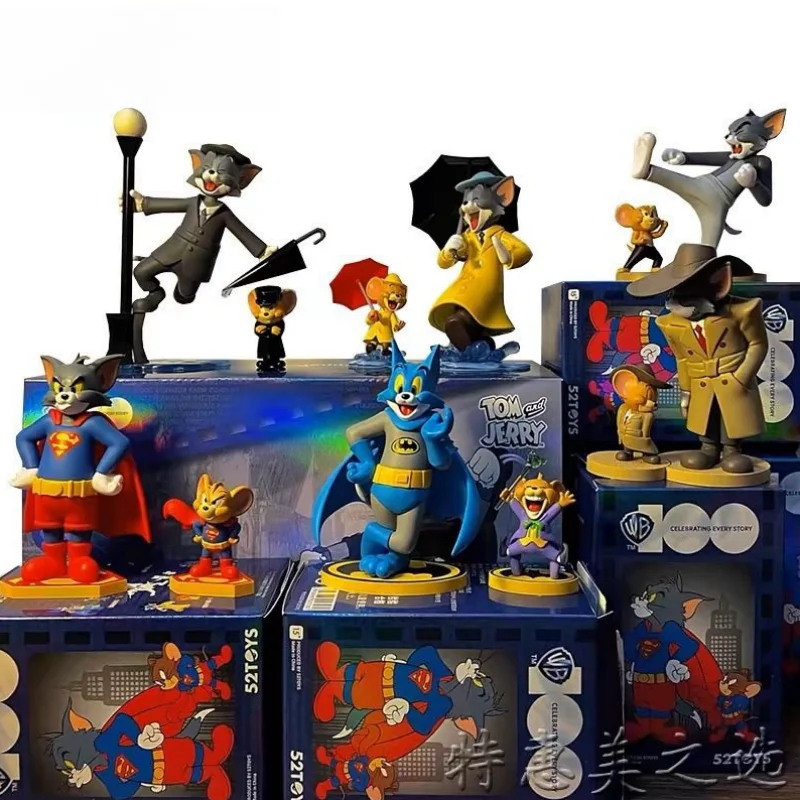 9cm Tom And Jerry Blind Box Warner Anniversary Collection Series Mysterious Surprise Box Tom And Jerry Christmas Kids Gift