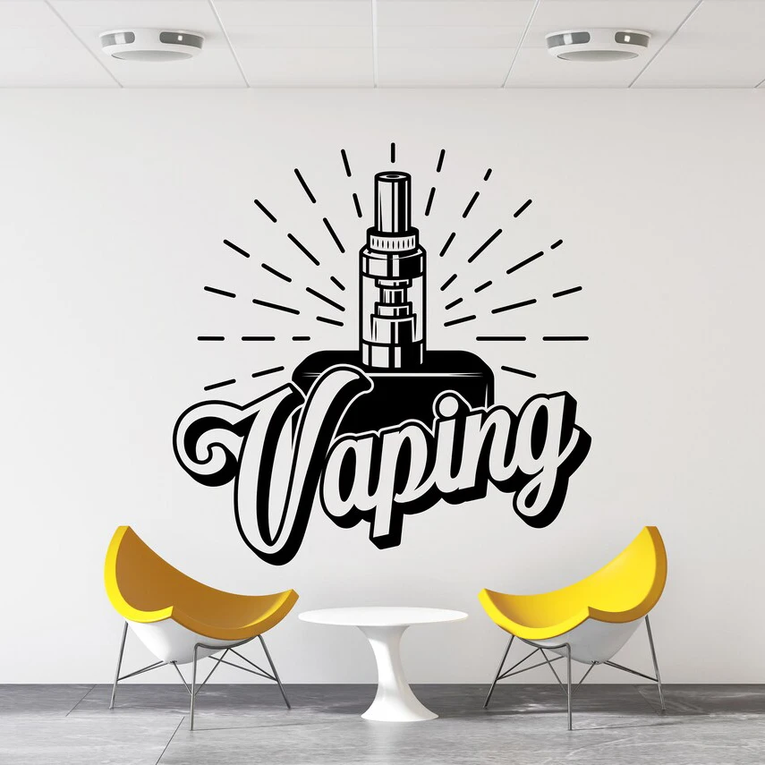 Vape Shop Wall Decal Window Sticker Smoke Shop Decor Sticker Vapor Lounge Wall Sticker Vape Store Wall Decor Vinyl Decal A660