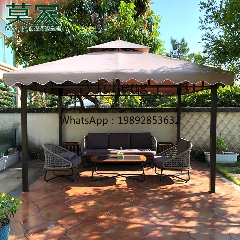 TQH outdoor pavilion chalet courtyard garden agritainment farm tent outdoor wrought iron pavilion