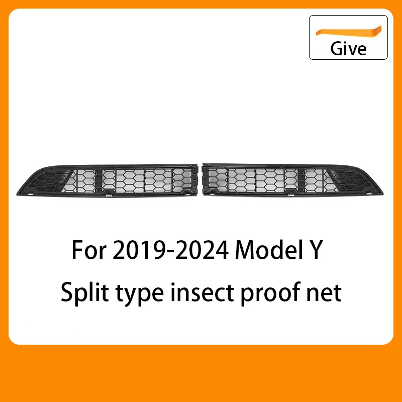 Voor Tesla 2019-2024 Model 3/Y Voorbumper Grill Mesh Luchtinlaat Vent Cover Grille Guards Protector anti-insect Netto Accessoires