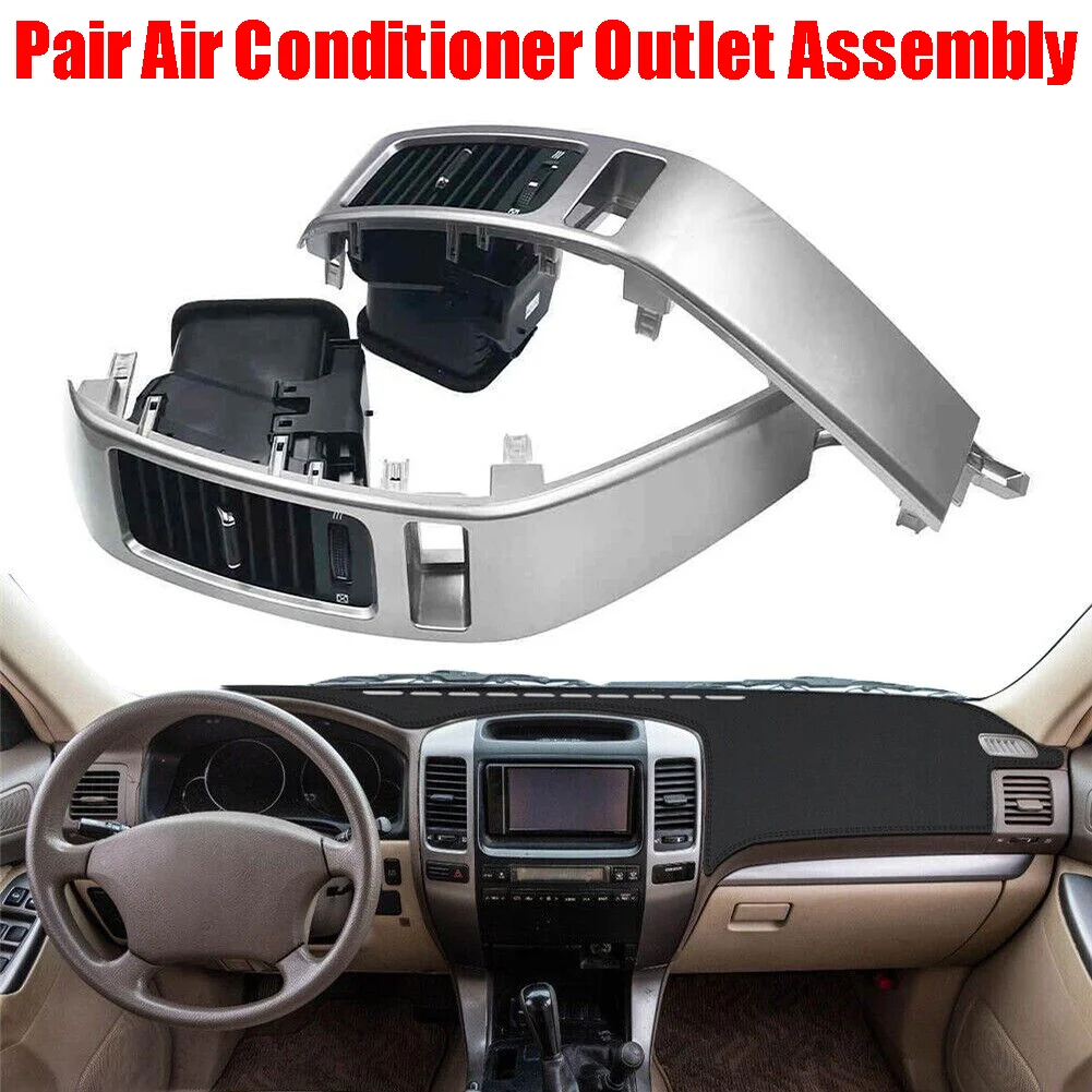 

For Toyota Land Cruiser Prado LC120 Lexus GX470 2003-2009 Car Air Conditioner Outlet A/C Vents Plate Panel Set Frame Cover