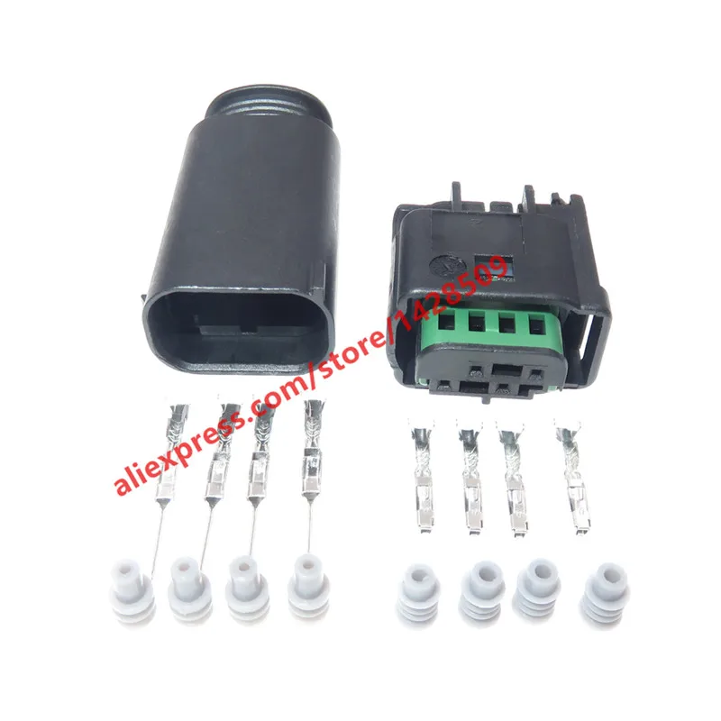 1 Set 4 Pin LPG Converter Automotive Harness Connector 1-967640-1 / 8E0 971 934 / 968399-1 Female Male For VW AUDI BMW