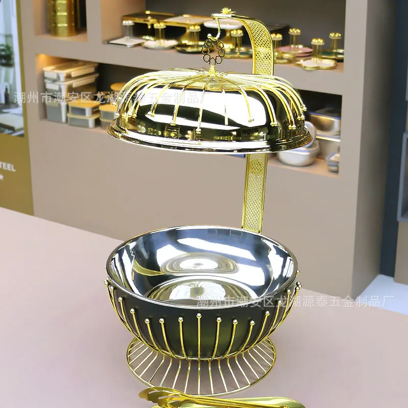 

Свет из нержавеющей стали, роскошный европейский стиль, новинка, жемчужная точка, подвесная крышка, обеденная плита, отель, ресторан, буфет, плита, натирание Дис