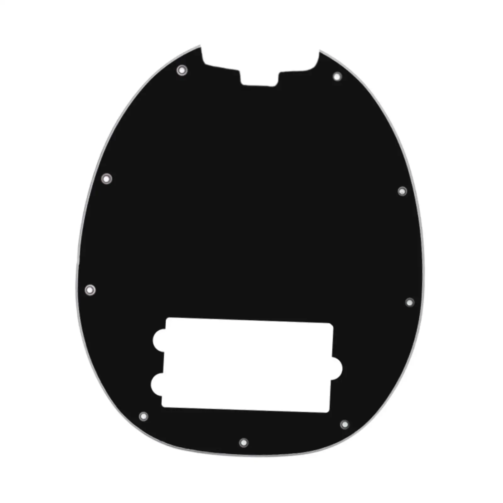 Bass pickguard, pickguard, 9-hole, musical instrument, PVC, modern accessory,