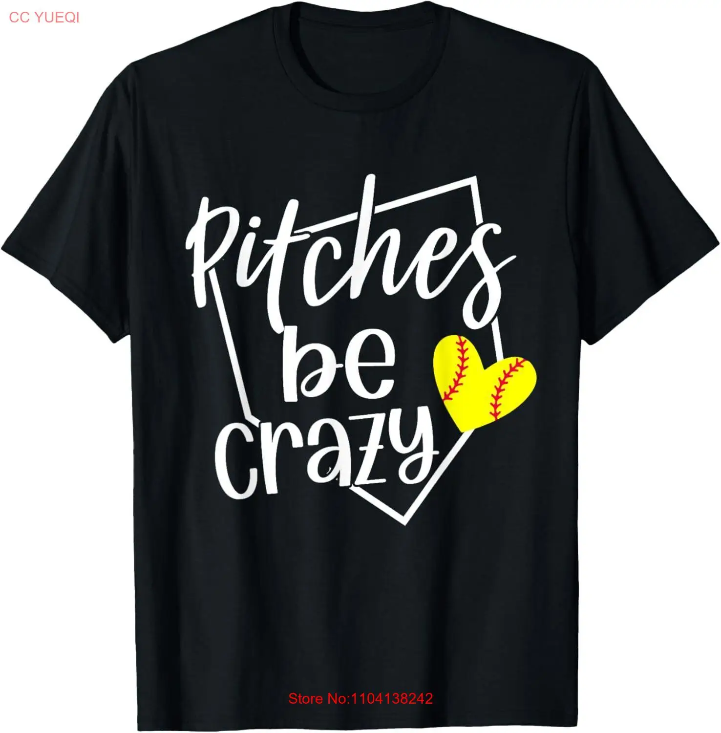 Softball Player Pitches Be Crazy Funny Softball Pitcher T-Shirt Hoodie