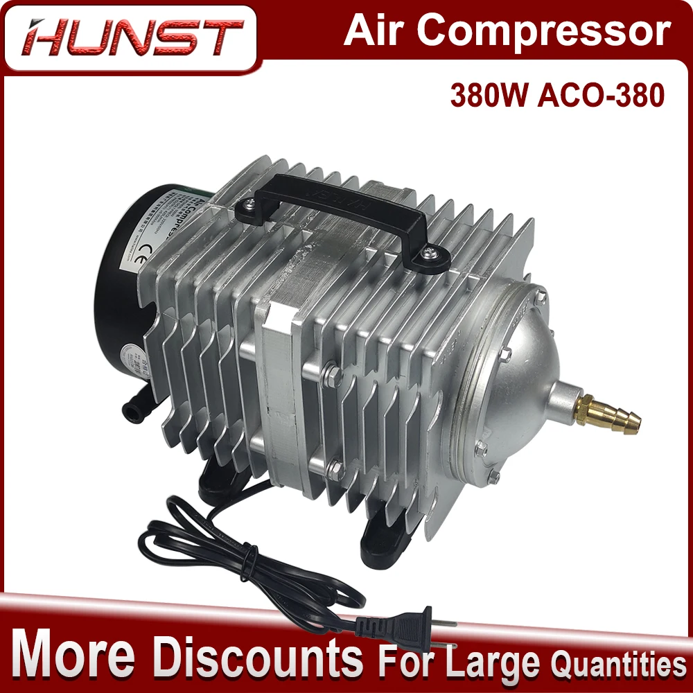 

Hunst 380W Air Compressor Solenoid Air Pump, ACO-380 for CO2 Laser Engraving and Cutting Machine.