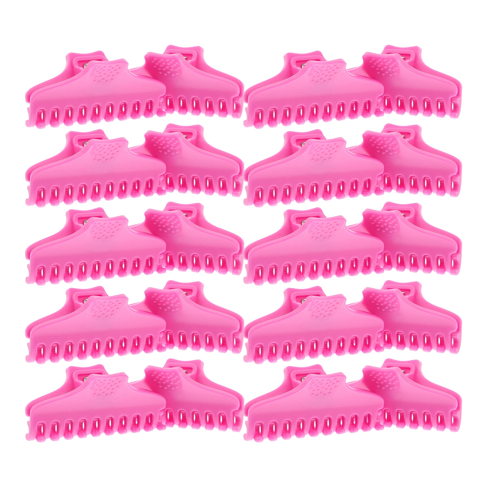 

25 Pcs Pink Large Hair Clips for Perm Voluminous Roots Setting Curled Durable Grip Salon Plastic Styling Accessories