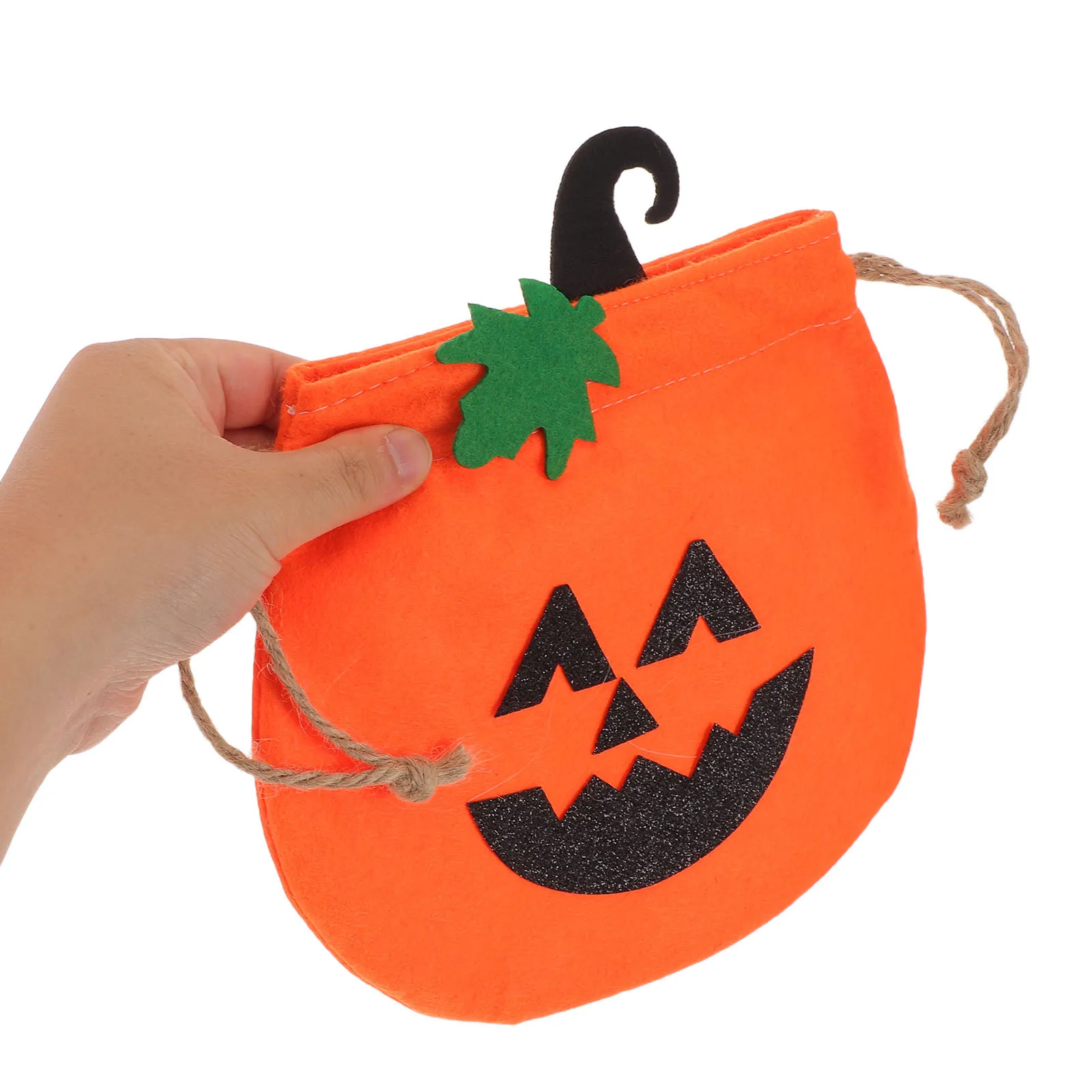 

6Pcs Halloween Pumpkin Treat Bags Reusable Trick Or Treat Tote for Kids Party Favors Candy Collector Pumpkin Goodie Bags