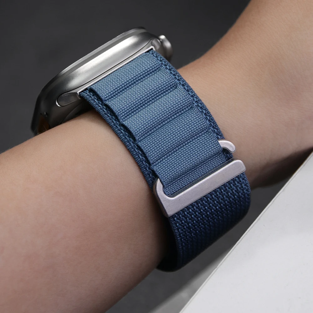 Alpine Loop für Apple Watch Ultra 4 3 2 Armband 49mm 46mm 42mm 45 44mm 40mm Nylon Sportarmband für iWatch Series 12 11 10 9 8 SE