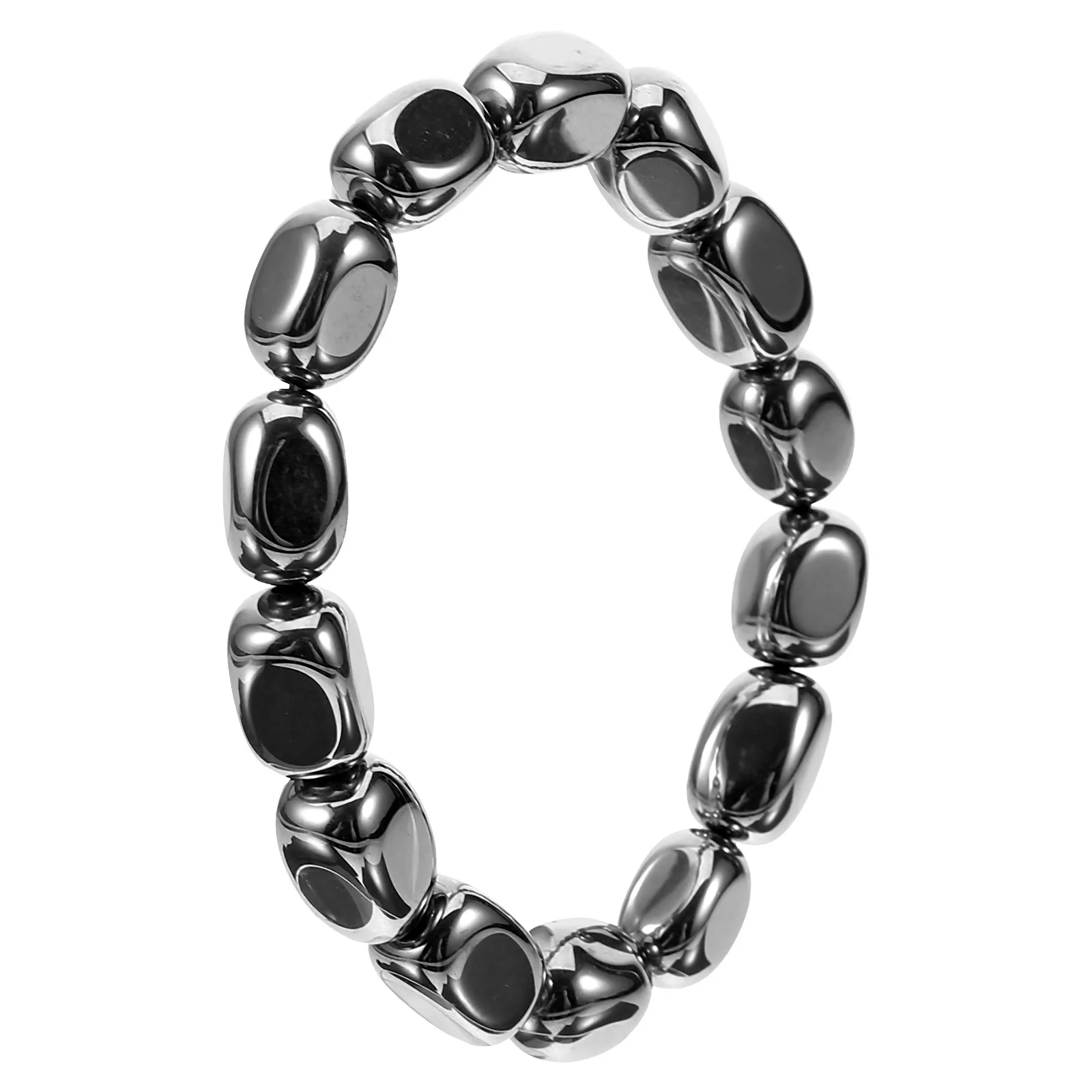 

Terahertz Stone Bracelet Durable Long Lasting Health Heart Pendant Parents Elastic Jewelry Women